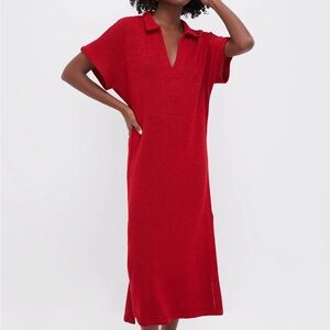Tuckernuck Pomander Place Cherry Red Knit Dress
